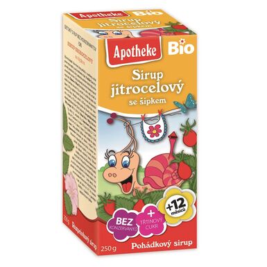 SYROP DLA DZIECI Z BABKI LANCETOWATEJ I DZIKIEJ RÓŻY PO 1 ROKU ŻYCIA BIO 250g 