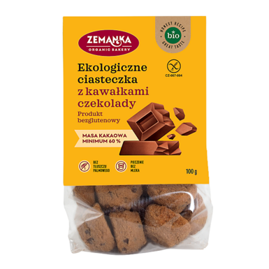 CIASTKA Z CZEKOLADĄ BEZGLUTENOWE BIO 100g 