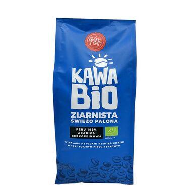 KAWA ZIARNISTA BEZKOFEINOWA ARABICA 100 % PERU BIO 1kg 
