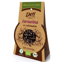 ŻURAWINA W CZEKOLADZIE GORZKIEJ BEZGLUTENOWA BIO 50g 7213