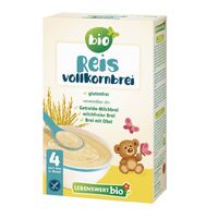 KASZKA RYŻOWA PEŁNOZIARNISTA BEZ DODATKU CUKRÓW BEZGLUTENOWA OD 5 MIESIĄCA BIO 225g 23186