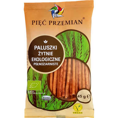 PALUSZKI ŻYTNIE PEŁNOZIARNISTE BIO 45g 