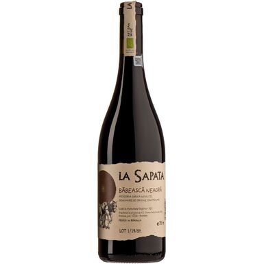 WINO LA SAPATA BABEASCA NEAGRA CZERWONE WYTRAWNE BIO 0,75L (RUMUNIA)