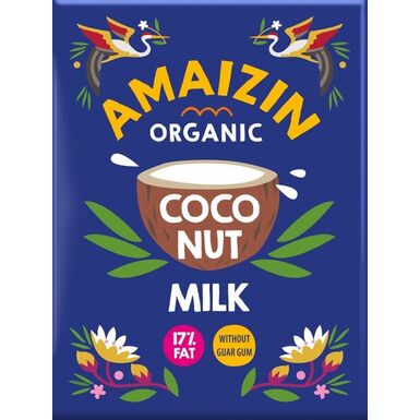 COCONUT MILK NAPÓJ KOKOSOWY BEZ GUMY GUAR (17 % TŁUSZCZU) BIO 200ml (KARTON) 