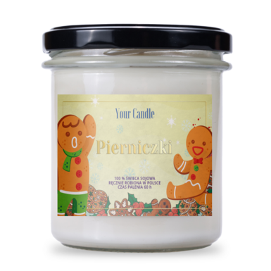 ŚWIECA SOJOWA ZAPACHOWA W SZKLE PIERNICZKI 300ml 