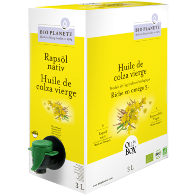 OLEJ RZEPAKOWY TŁOCZONY NA ZIMNO OMEGA-3 BIO 3L 