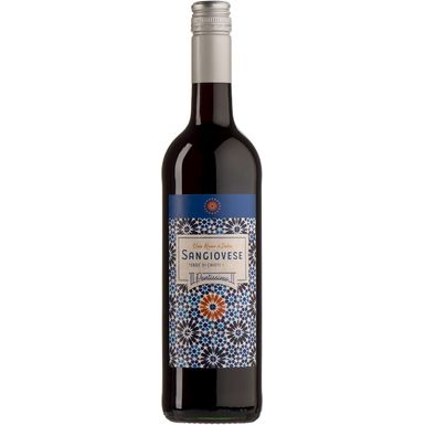 WINO PONTISSIMO SANGIOVESE CZERWONE WYTRAWNE DEMETER BIO 0,75L (WŁOCHY)