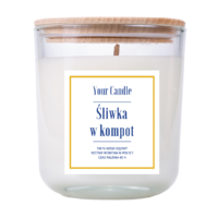 ŚWIECA SOJOWA ZAPACHOWA ŚLIWKA W KOMPOT 210ml 22046