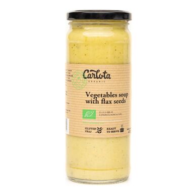 ZUPA KREM WARZYWNY Z NASIONAMI LNU BEZGLUTENOWY BIO 450g 