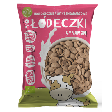 ŁÓDECZKI JAGLANO OWSIANE Z CYNAMONEM BEZ DODATKU CUKRÓW BIO 260g 