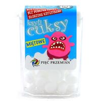 CUKIERKI Z KSYLITOLU KSYLICUKSY O SMAKU MIĘTOWYM BEZGLUTENOWE 13g 17599