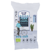 CHIPSY LNIANE Z SOLĄ MORSKĄ PIECZONE BEZGLUTENOWE BIO 45g 17992