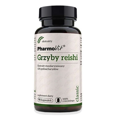 GRZYBY REISHI EKSTRAKT (400 mg) BEZGLUTENOWY 90 KAPSUŁEK 