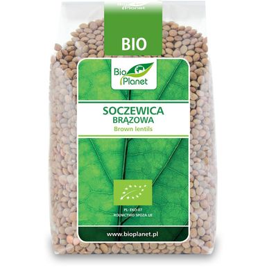 SOCZEWICA BRĄZOWA BIO 400g 
