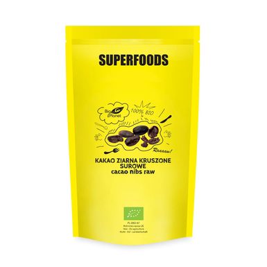 KAKAO ZIARNA KRUSZONE SUROWE BIO 600g 