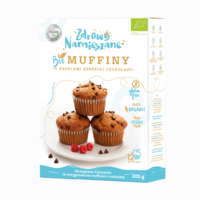 MIESZANKA NA MUFFINY Z CZEKOLADĄ GORZKĄ BEZGLUTENOWA BIO 300g 20890