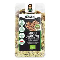 MUSLI OWOCOWE Z HERBATĄ MATCHA I NASIONAMI CHIA BIO 300g 19178
