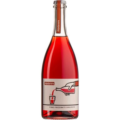 WINO DOPOLAVORO FRIZZANTE ROSSO CZERWONE WYTRAWNE LEKKO MUSUJĄCE BIO 0,75L (WŁOCHY)