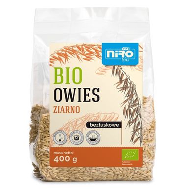 OWIES ZIARNO BEZŁUSKOWE BIO 400g 