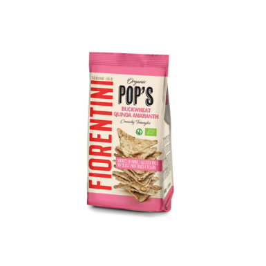 CHRUPKI GRYCZANE PIRAMIDKI Z QUINOA I AMARANTUSEM BEZGLUTENOWE BIO 80g 