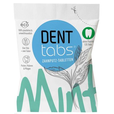 TABLETKI DO CZYSZCZENIA ZĘBÓW BEZ FLUORU 125szt. 