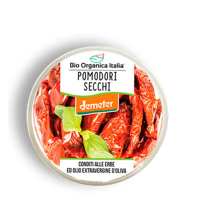 POMIDORY SUSZONE Z ZIOŁAMI I OLIWĄ Z OLIWEK EXTRA VIRGIN DEMETER BIO 80g 