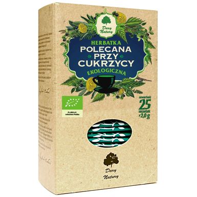 HERBATKA POLECANA PRZY CUKRZYCY BIO (25 x 2g) 50g 