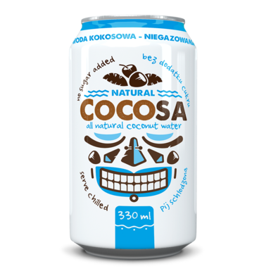 WODA KOKOSOWA NATURALNA NIEGAZOWANA 330ml 