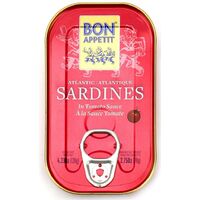 SARDYNKI PORTUGALSKIE W SOSIE POMIDOROWYM 120g (78g) 29516