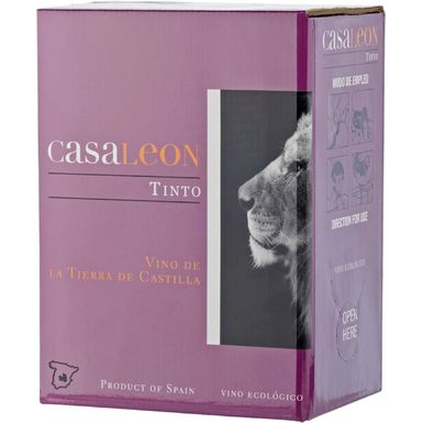 WINO CASA LEON CZERWONE WYTRAWNE BIO 3L (HISZPANIA)