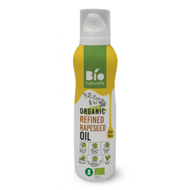 OLEJ RZEPAKOWY (SPRAY) TŁOCZONY NA ZIMNO OMEGA-3 BIO 200ml 