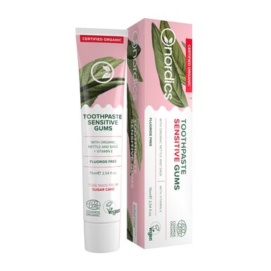 PASTA DO ZĘBÓW SENSITIVE GUMS BEZ FLUORU ECO 75ml 
