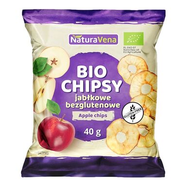 CHIPSY JABŁKOWE BEZGLUTENOWE BIO 40g 