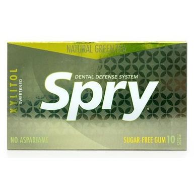 GUMA DO ŻUCIA Z KSYLITOLEM O SMAKU ZIELONEJ HERBATY BEZGLUTENOWA 10 SZTUK (12g) 