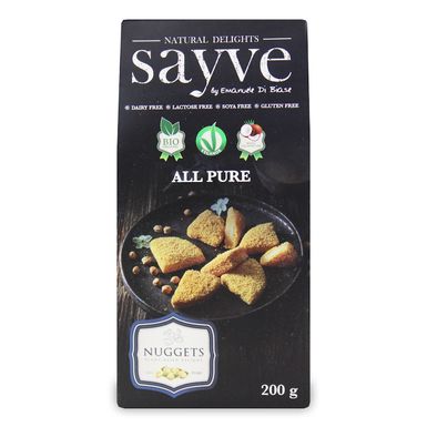 WEGAŃSKIE NUGGETSY Z CIECIERZYCĄ BEZ LAKTOZY BEZGLUTENOWE BIO 200g 