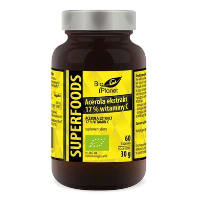 ACEROLA EKSTRAKT BIO 60 KAPSUŁEK (468 mg) 