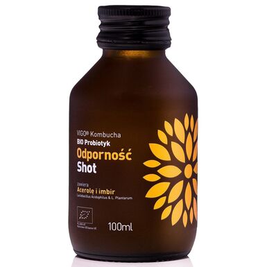 SHOT KOMBUCHA PROBIOTYK ODPORNOŚĆ BEZGLUTENOWY BIO 100ml 