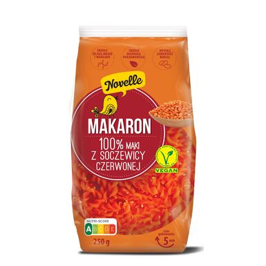 MAKARON PROTEINOWY (Z SOCZEWICY CZERWONEJ) ŚWIDERKI 250g 