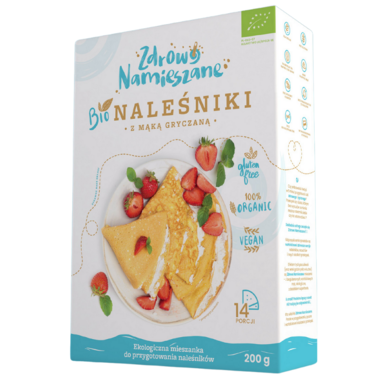 MIESZANKA NA NALEŚNIKI Z MĄKĄ GRYCZANĄ BEZGLUTENOWA BIO 200g 