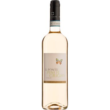 WINO IL PONTE PINOT GRIGIO BIAŁE WYTRAWNE BIO 0,75L (WŁOCHY)