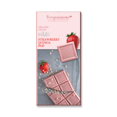 TABLICZKA KAKAOWA TRUSKAWKA QUINOA BEZGLUTENOWA BIO 70g 