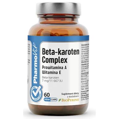 BETA-KAROTEN COMPLEX BEZGLUTENOWY 60 KAPSUŁEK 