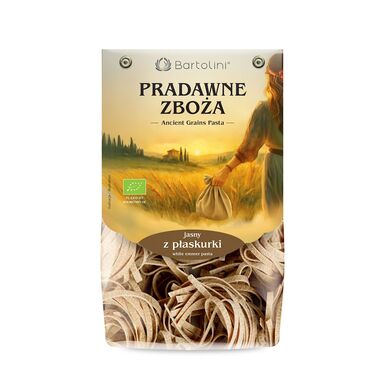 MAKARON (Z PŁASKURKI JASNY) GNIAZDA TAGLIATELLE BIO 250g 