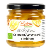 CYTRYNA Z IMBIREM W SYROPIE BIO 220g (90g) 7636