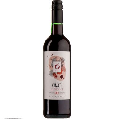 WINO BEZALKOHOLOWE LE MERLOT CZERWONE SŁODKIE BIO 735ml 