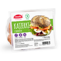 BUŁKA KAJZERKA Z MAKIEM BEZGLUTENOWA (2szt.) 120g 28475