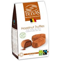 CZEKOLADKI BELGIJSKIE TRUFLE Z ORZECHAMI LASKOWYMI FAIR TRADE BEZGLUTENOWE BIO 100g 7157
