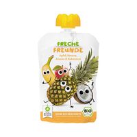 MUS JABŁKO BANAN ANANAS KOKOS BEZ DODATKU CUKRÓW BEZGLUTENOWY OD 6 MIESIĄCA BIO 100g 23040
