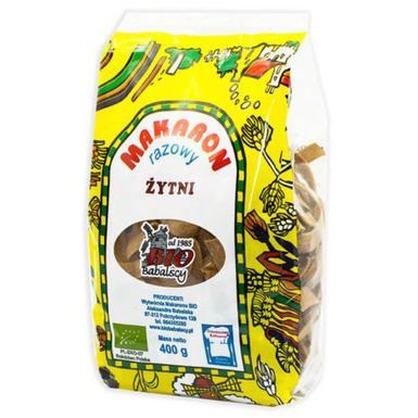 MAKARON (ŻYTNI RAZOWY) WSTĄŻKA BIO 400g 