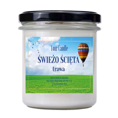 ŚWIECA SOJOWA ZAPACHOWA ŚWIEŻO ŚCIĘTA TRAWA 150ml 